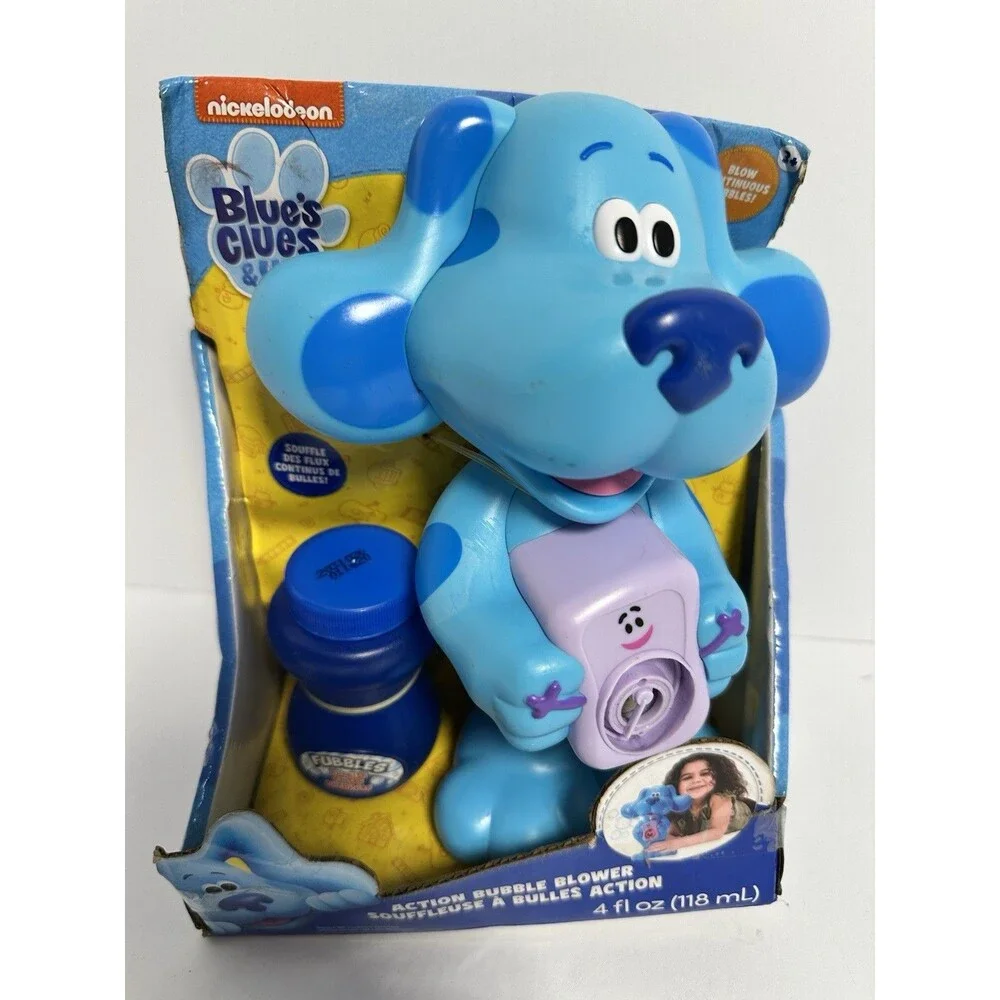 Blues Clues Action Bubble Blower Complete w/ Bubbles Nickelodeon Toy NIB